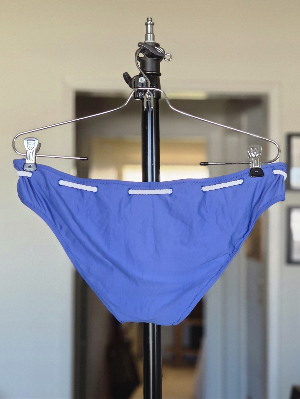 J. Crew Braided Tie Nautical Blue Bikini Set - Picture 6 of 8